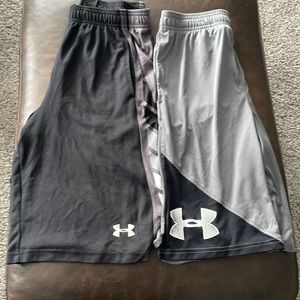 2 pair. Under Armor shorts. 2 pair. Size youth  Large. Good condition.